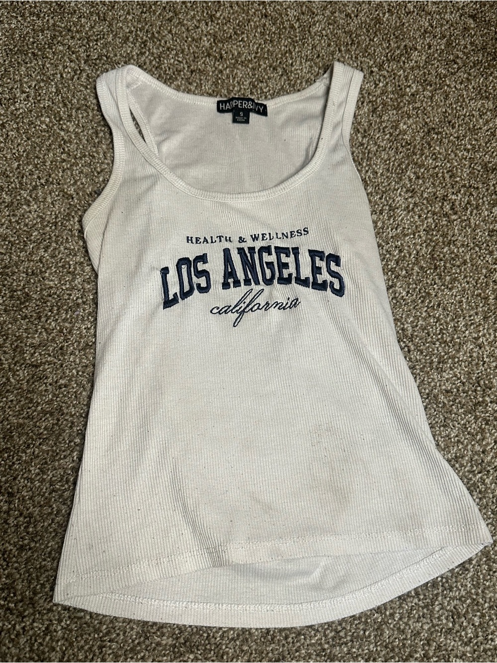 harper & ivy white tank top
